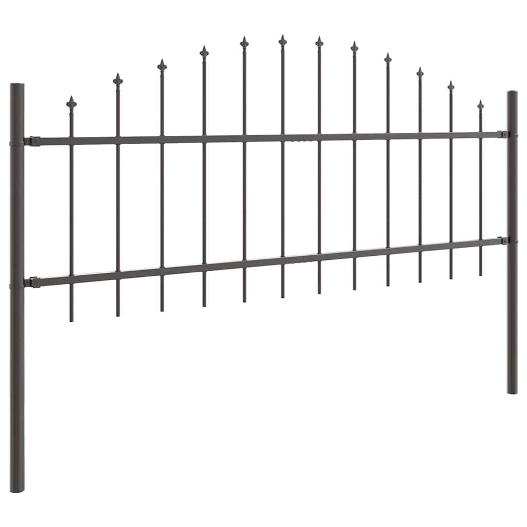 vidaXL Garden Fence WOERDEN 7 pcs 170 x 115 cm Powder-Coated Steel 4