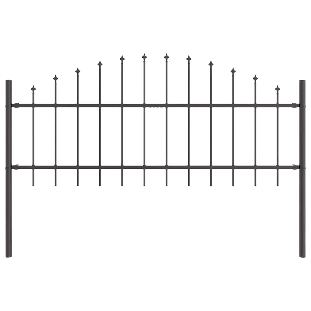 vidaXL Garden Fence WOERDEN 7 pcs 170 x 115 cm Powder-Coated Steel 5
