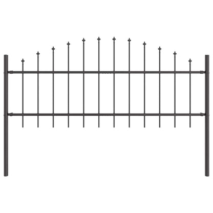 vidaXL Garden Fence WOERDEN 7 pcs 170 x 115 cm Powder-Coated Steel 5
