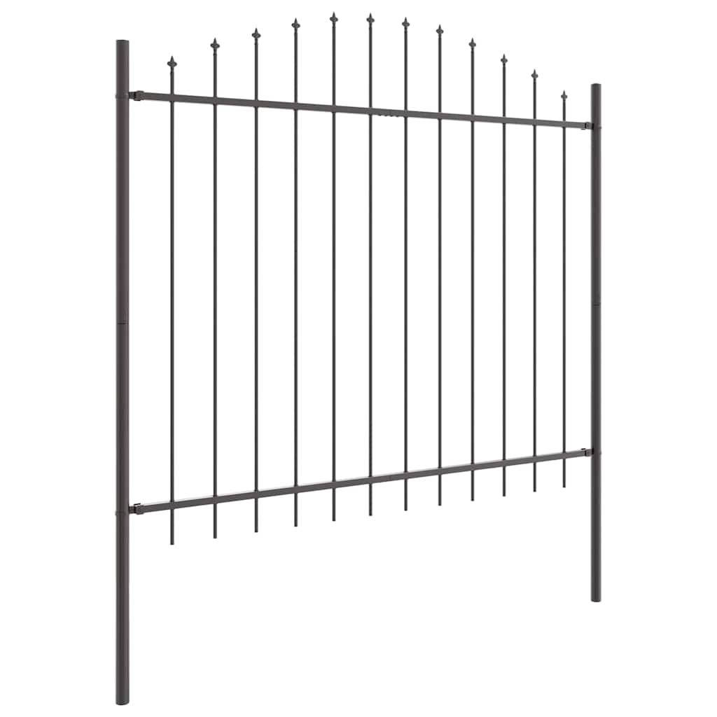 vidaXL Garden Fence WOERDEN 7 pcs 170 x 165 cm Powder-Coated Steel 4