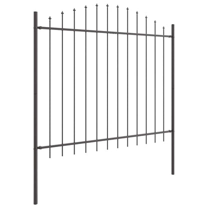 vidaXL Garden Fence WOERDEN 7 pcs 170 x 165 cm Powder-Coated Steel 4