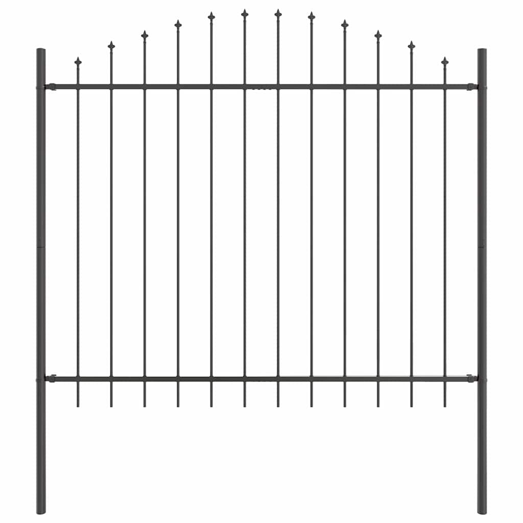 vidaXL Garden Fence WOERDEN 7 pcs 170 x 165 cm Powder-Coated Steel 5