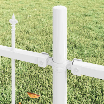 vidaXL Garden Fence WOERDEN 4 pcs 170 x 165 cm Powder-Coated Steel 4