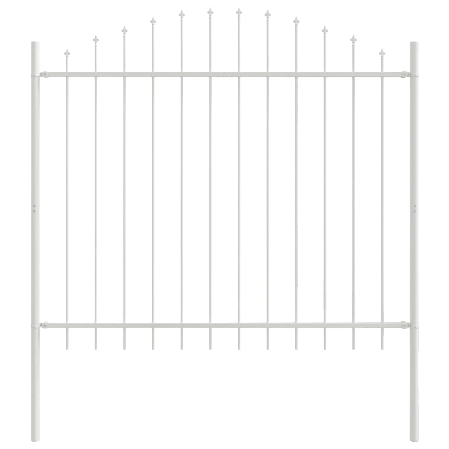 vidaXL Garden Fence WOERDEN 4 pcs 170 x 165 cm Powder-Coated Steel 2