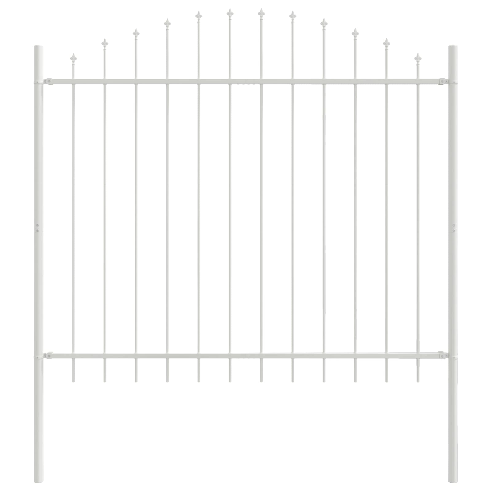 vidaXL Garden Fence WOERDEN 4 pcs 170 x 165 cm Powder-Coated Steel 2