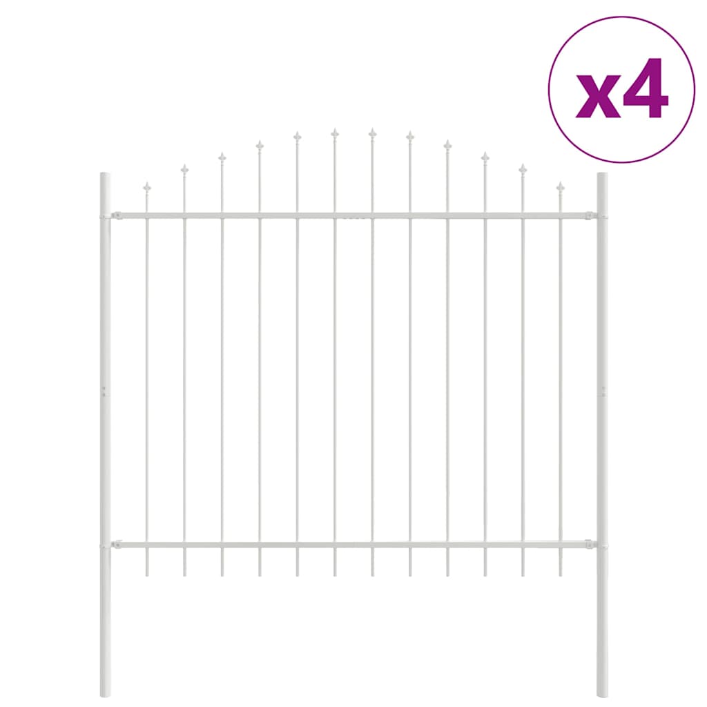 vidaXL Garden Fence WOERDEN 4 pcs 170 x 190 cm Powder-Coated Steel 2