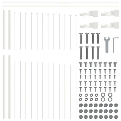 vidaXL Garden Fence WOERDEN 4 pcs 170 x 190 cm Powder-Coated Steel 6