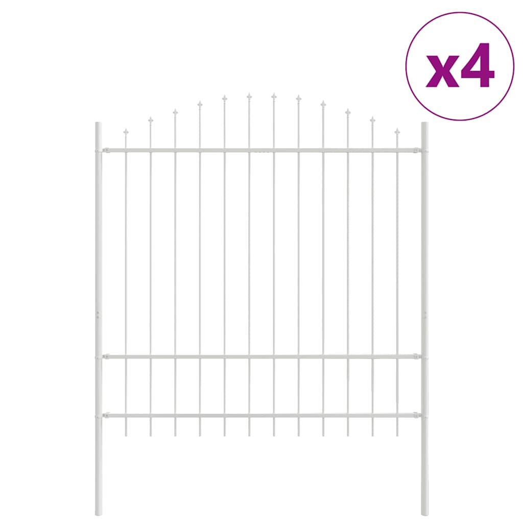 vidaXL Garden Fence WOERDEN 4 pcs 170 x 215 cm Powder-Coated Steel 2