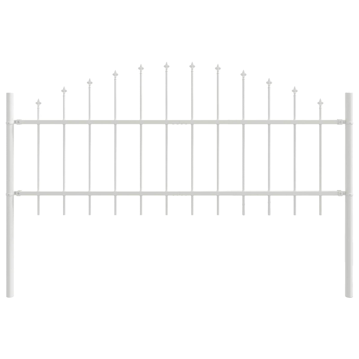 vidaXL Garden Fence WOERDEN 7 pcs 170 x 115 cm Powder-Coated Steel 2