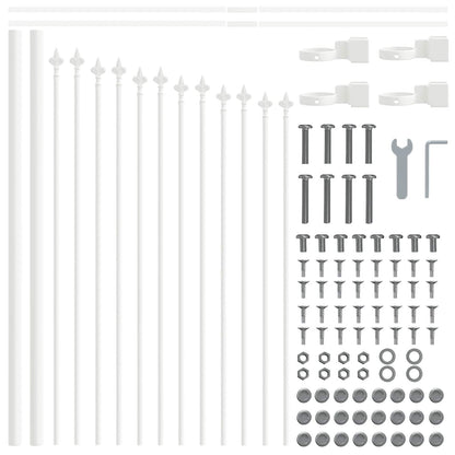 vidaXL Garden Fence WOERDEN 7 pcs 170 x 115 cm Powder-Coated Steel 6