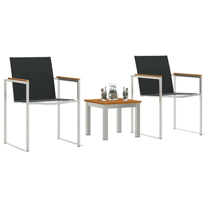 vidaXL Garden Dining Set 3 pcs Brown and Black 3