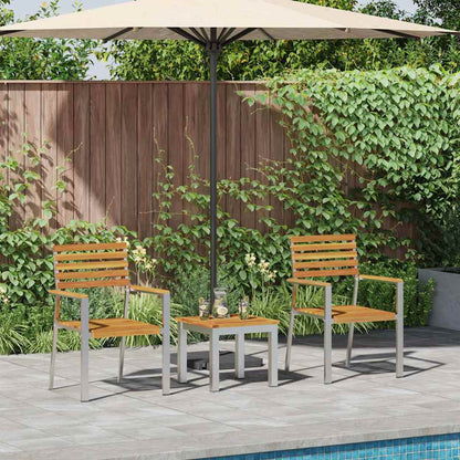 vidaXL Garden Dining Set 3 pcs Brown 1