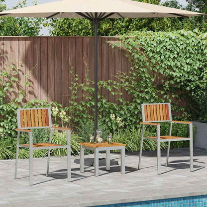 vidaXL Garden Dining Set 3 pcs Brown 1