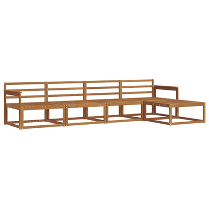 vidaXL Outdoor Sofa Set 5 pcs Natural Solid Acacia Wood 2