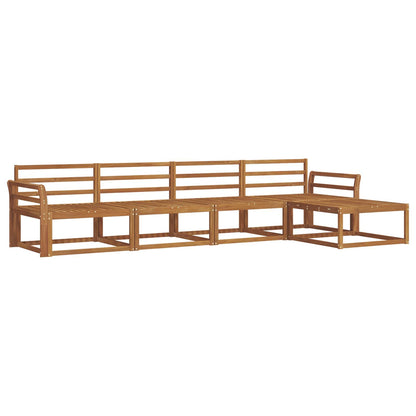 vidaXL Outdoor Sofa Set 5 pcs Natural Solid Acacia Wood 2