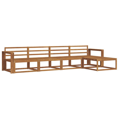 vidaXL Outdoor Sofa Set 5 pcs Natural Solid Acacia Wood 2