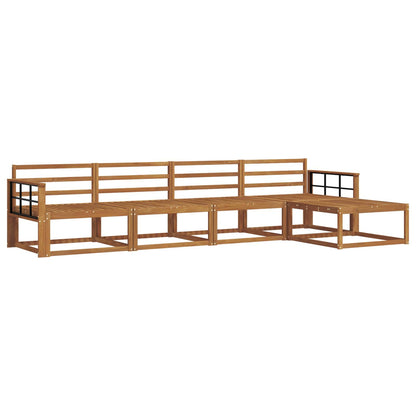 vidaXL Outdoor Sofa Set 5 pcs Natural Solid Acacia Wood 2