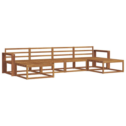 vidaXL Outdoor Sofa Set 6 pcs Natural Solid Acacia Wood 2