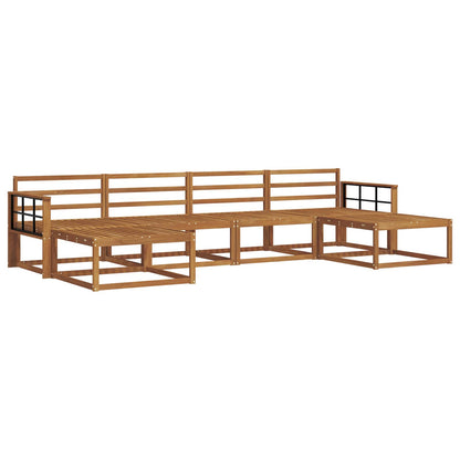 vidaXL Outdoor Sofa Set 6 pcs Natural Solid Acacia Wood 2