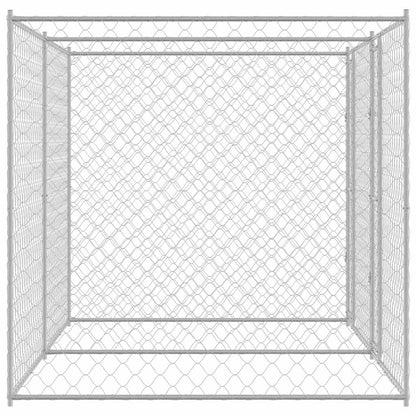 vidaXL Dog Cage Silver 400 x 200 x 200 cm Galvanised Steel 5