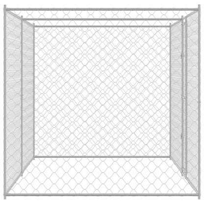 vidaXL Dog Cage Silver 400 x 200 x 200 cm Galvanised Steel 5