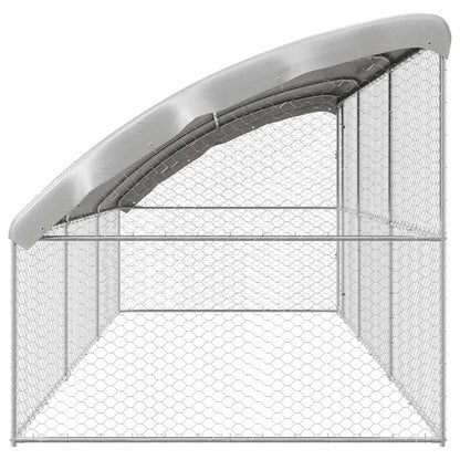 vidaXL Dog Kennel 3 pcs Silver 6 x 2 x 2 m Galvanised steel 5