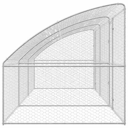 vidaXL Dog Kennel 3 pcs Silver 6 x 2 x 2 m Galvanised steel 5