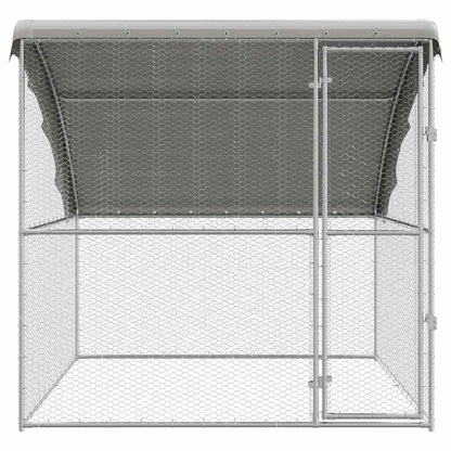 vidaXL Chicken Cage Silver 2 x 2 x 2 m Galvanised Steel 4
