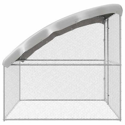 vidaXL Chicken Cage Silver 2 x 2 x 2 m Galvanised Steel 5