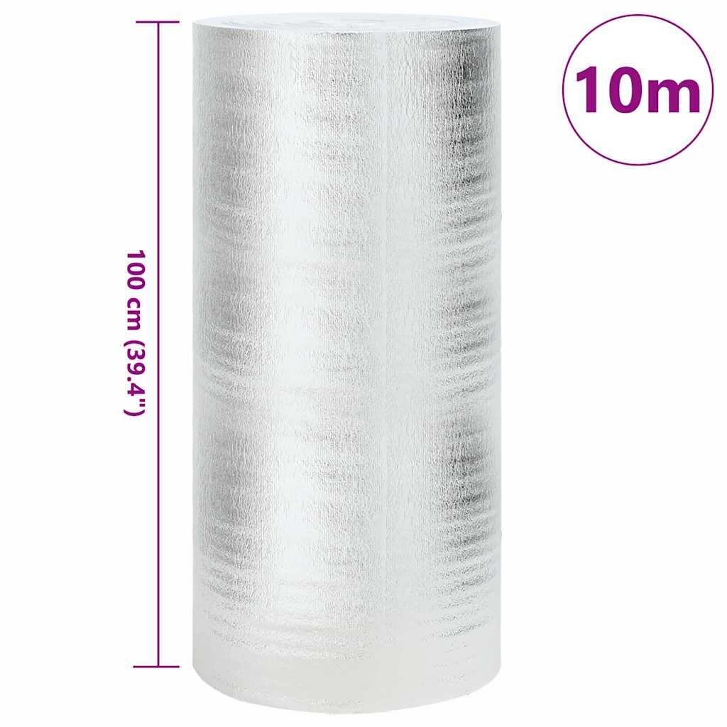 Radiator Heat Reflector Silver 5 x 1 m Polyethylene 1 m 10 m