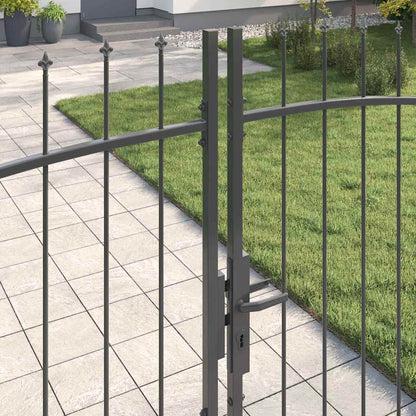 vidaXL Double Gate WOERDEN 299.5 x 224.5 cm Steel Grey Lockable 5