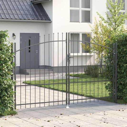 Double Gate WOERDEN 400 x 174.5 cm Steel Lockable 299.5 cm 175 cm