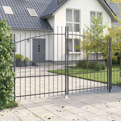 vidaXL Double Gate WOERDEN 299.5 x 224.5 cm Steel Grey Lockable 3