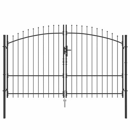 vidaXL Double Gate WOERDEN 299.5 x 224.5 cm Steel Grey Lockable 2