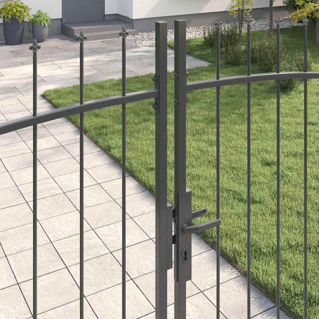 vidaXL Double Gate WOERDEN 299.5 x 249.5 cm Steel Grey Lockable 5