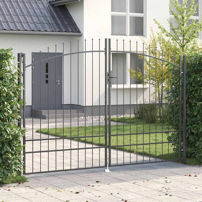 vidaXL Double Gate WOERDEN 299.5 x 249.5 cm Steel Grey Lockable 1