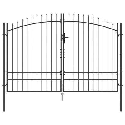 vidaXL Double Gate WOERDEN 299.5 x 249.5 cm Steel Grey Lockable 2