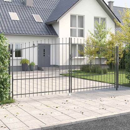 Double Gate WOERDEN 400 x 174.5 cm Steel Lockable 400 cm 175 cm