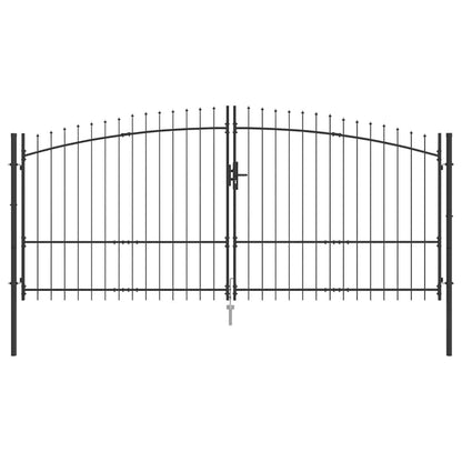 Double Gate WOERDEN 400 x 174.5 cm Steel Lockable 400 cm 175 cm