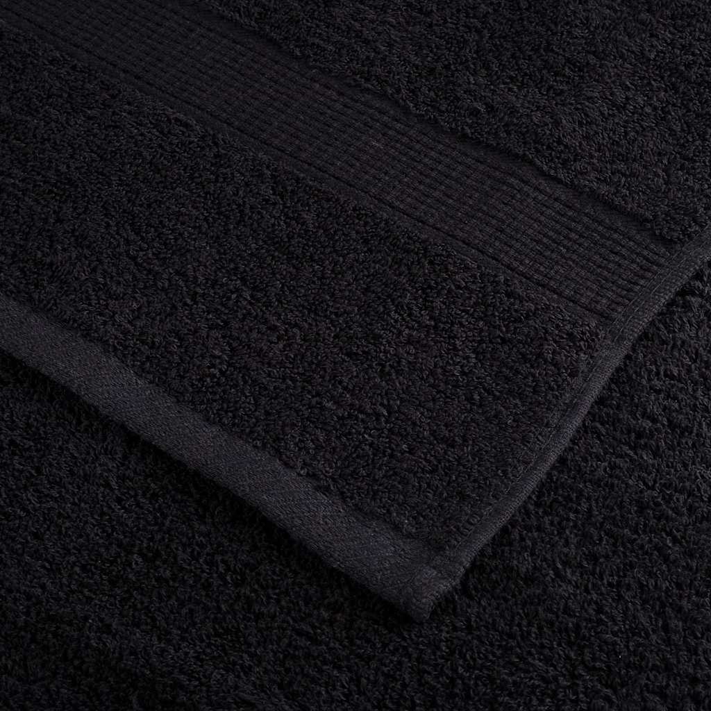 vidaXL Guest Towel SOLUND 25 pcs Black 100 x 150 cm 550 gsm 5