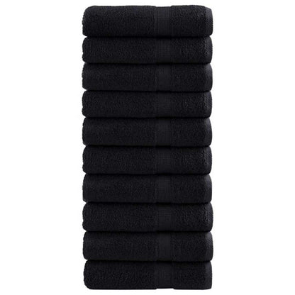 vidaXL Guest Towel SOLUND 25 pcs Black 100 x 150 cm 550 gsm 2