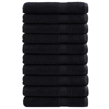 vidaXL Guest Towel SOLUND 25 pcs Black 80 x 200 cm 550 gsm 2