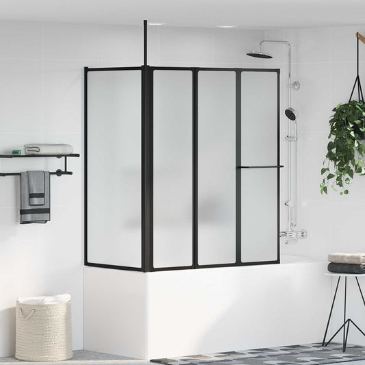 vidaXL Shower Screen White 120 x 70 x 137 cm Aluminium 1