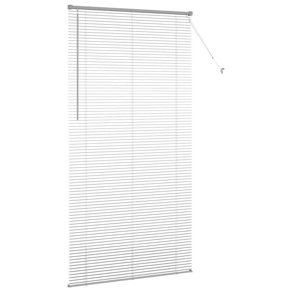 Venetian Blind 220 x 55 cm 25 mm Aluminium Silver 115 cm