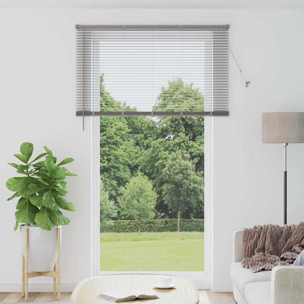 Venetian Blind 220 x 55 cm 25 mm Aluminium Silver 130 cm