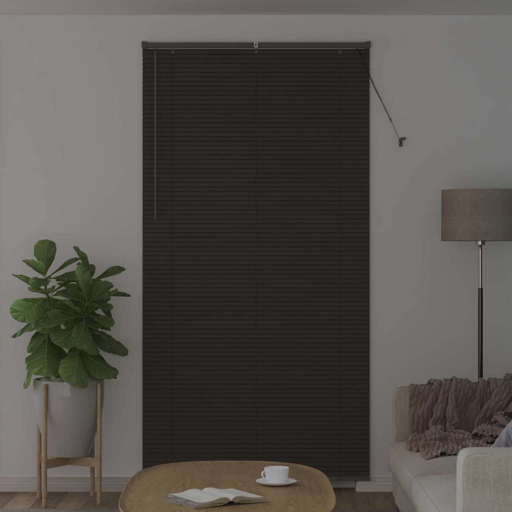 Venetian Blind 220 x 40 cm 25 mm Aluminium Dark Grey 115 cm