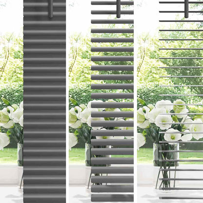 Venetian Blind 220 x 40 cm 25 mm Aluminium Dark Grey 115 cm