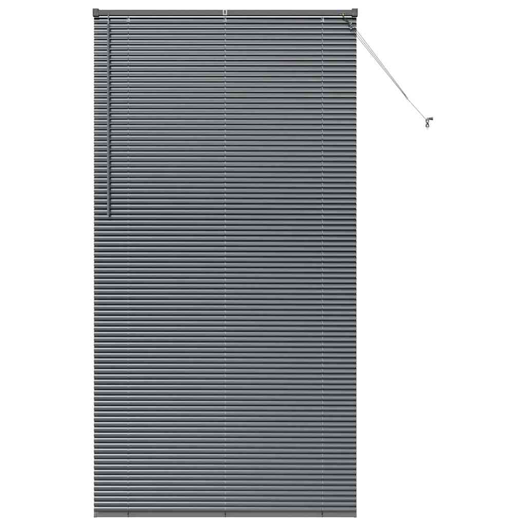 Venetian Blind 220 x 40 cm 25 mm Aluminium Dark Grey 115 cm