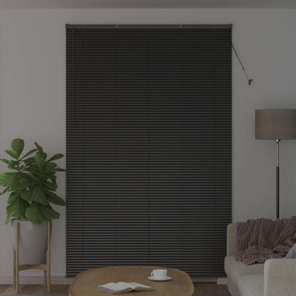 Venetian Blind 220 x 85 cm 25 mm Aluminium Black 145 cm
