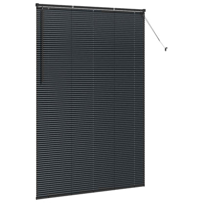 Venetian Blind 220 x 85 cm 25 mm Aluminium Black 145 cm